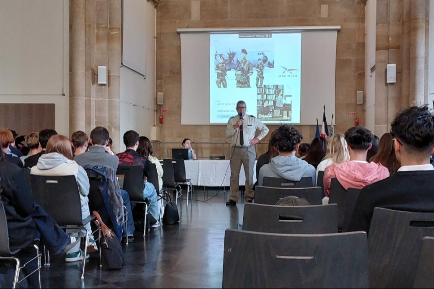 Journée Nationale du réserviste, une opération d'information dans les lycées du département de la Meuse